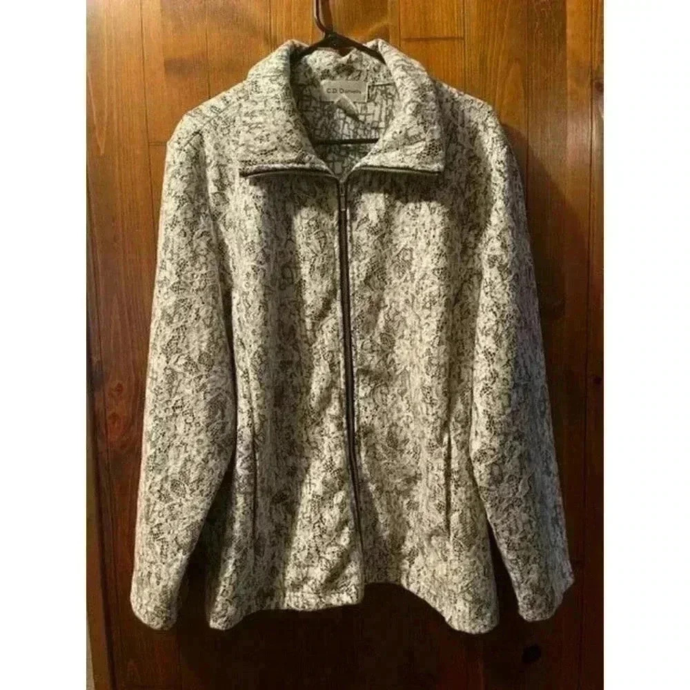C.D. DANIELS 2X GRAY AND WHITE JACKET